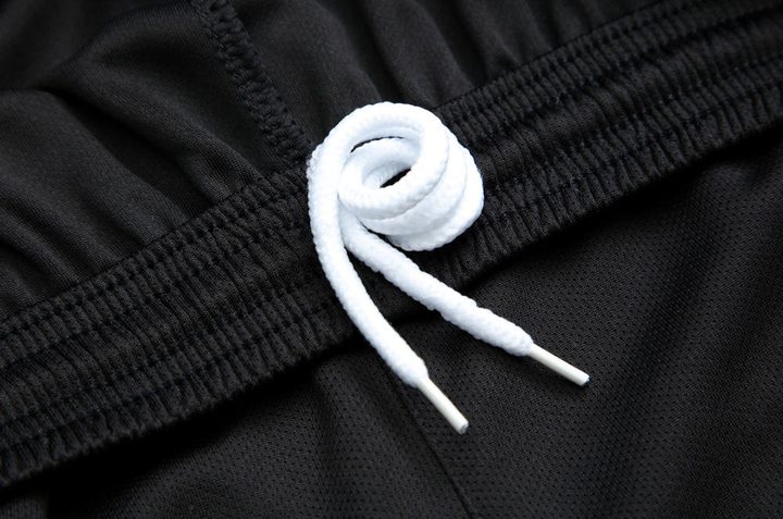 Kurzarm-Fußballtrikot mit Rundhalsausschnitt und Streifen – DETAIL 1