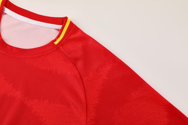 Camiseta de fútbol de manga corta con cuello redondo con rayas – DETAIL 2