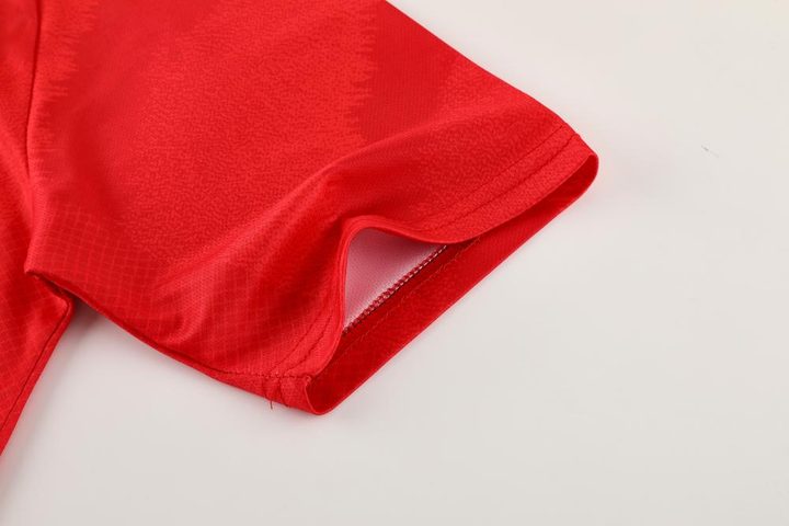Camiseta de fútbol de manga corta con cuello redondo con rayas – DETAIL 3