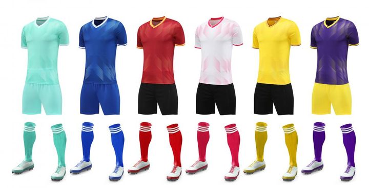 Maglia da calcio a maniche corte con scollo a V con sfumatura – MAIN