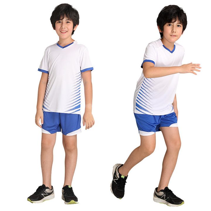Maglia da calcio a maniche corte con scollo a V con righe – MODEL 1