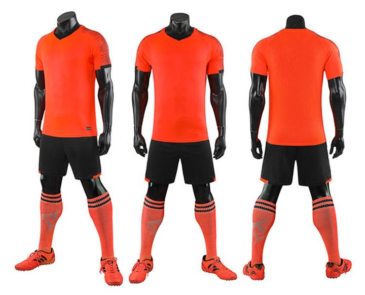 V-neck Short Sleeve Striped Soccer Jersey – COMBO 9