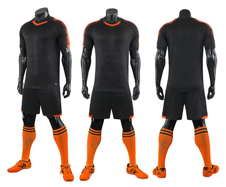 V-neck Short Sleeve Striped Soccer Jersey – COMBO 5