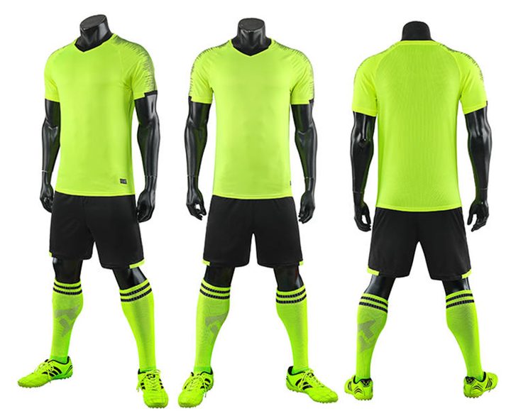 V-neck Short Sleeve Striped Soccer Jersey – COMBO 7