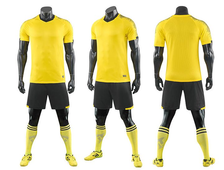 V-neck Short Sleeve Striped Soccer Jersey – COMBO 3