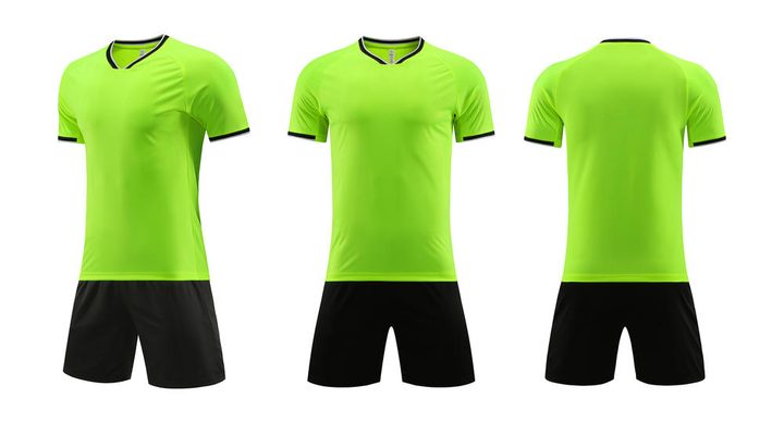 Camiseta de fútbol de manga corta con cuello en V con rayas – COMBO 5