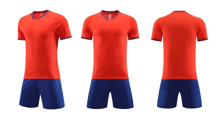 Camiseta de fútbol de manga corta con cuello en V con rayas – COMBO 7