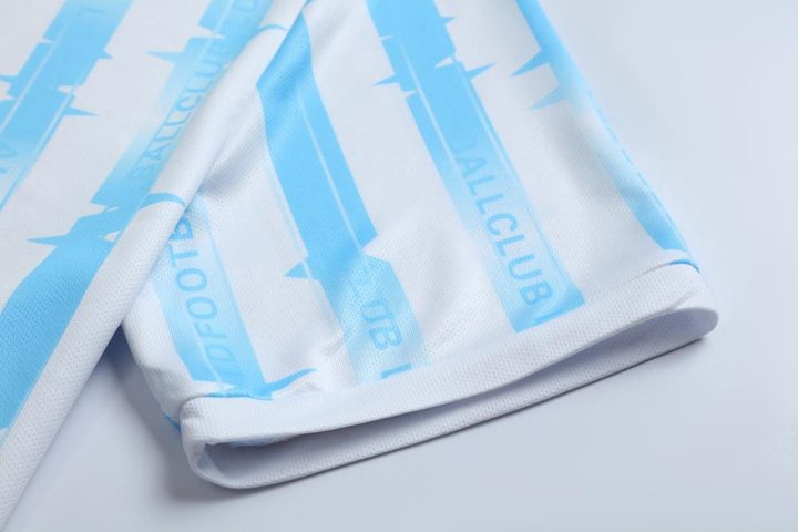 Camisa de futebol de manga curta com gola careca com listras – DETAIL 2