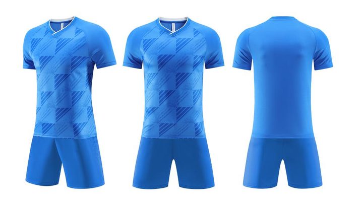 Camiseta de fútbol de manga corta con cuello en V con rayas – COMBO 3