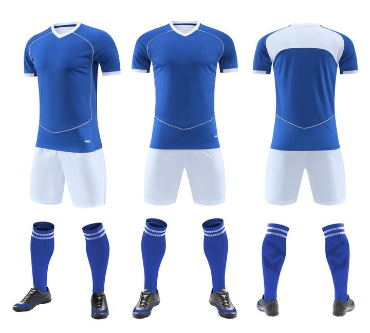 V-neck Short Sleeve Gradient Soccer Jersey – COMBO 1