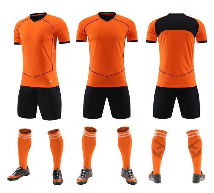 V-neck Short Sleeve Gradient Soccer Jersey – COMBO 5