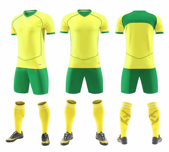 V-neck Short Sleeve Gradient Soccer Jersey – COMBO 2