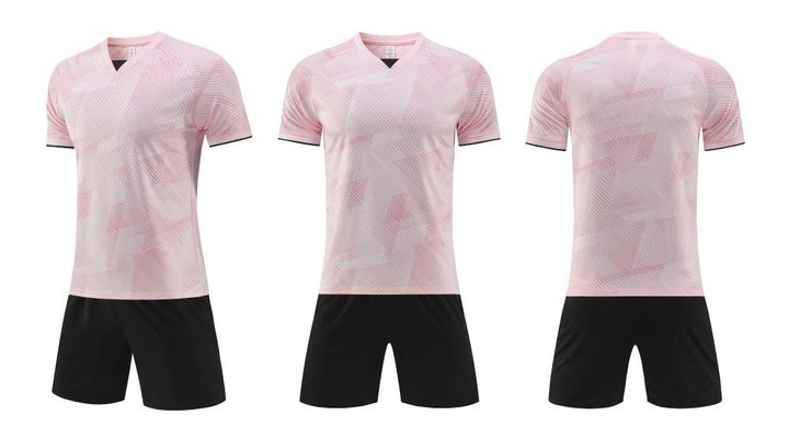 V-neck Short Sleeve Gradient Soccer Jersey – COMBO 5