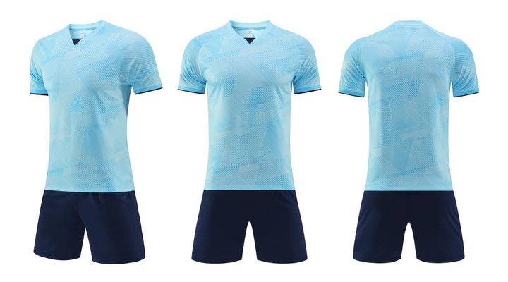 V-neck Short Sleeve Gradient Soccer Jersey – COMBO 3