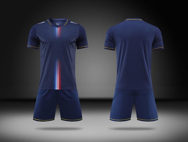 Maglia da calcio a maniche corte con girocollo con sfumatura – COMBO 1