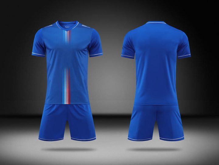 Maglia da calcio a maniche corte con girocollo con sfumatura – COMBO 2