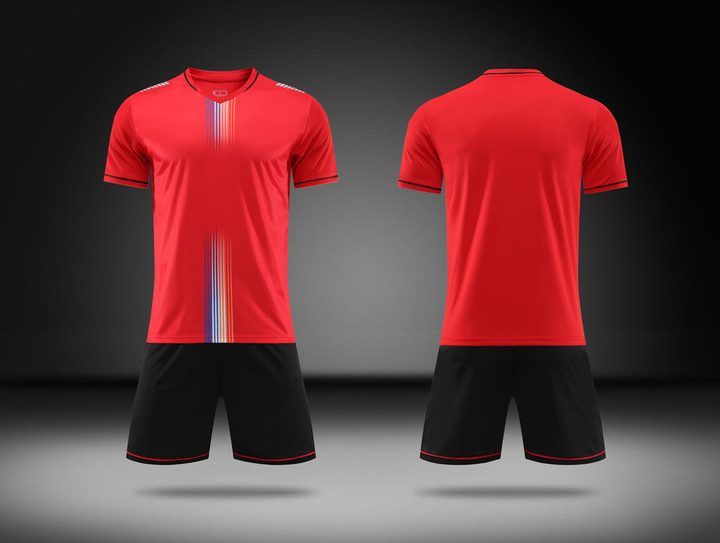Maglia da calcio a maniche corte con girocollo con sfumatura – COMBO 4