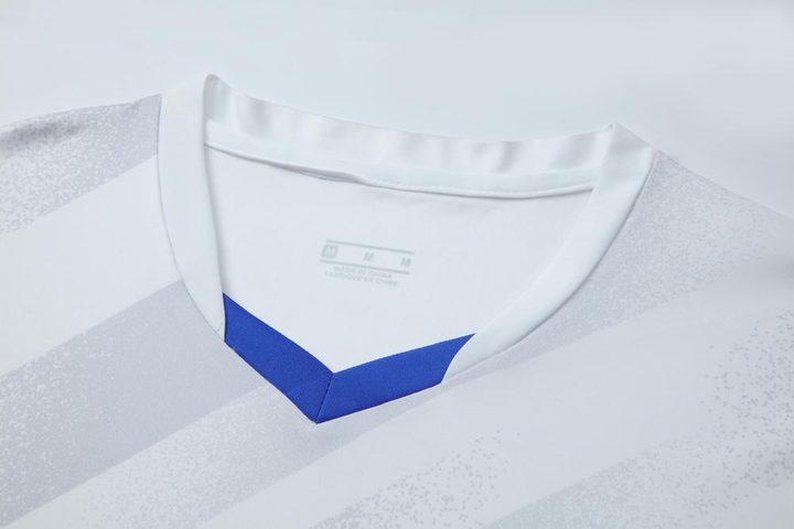 Koszulka piłkarska, z krótkim rękawem, z klasycznym krojem i w paski – DETAIL 1