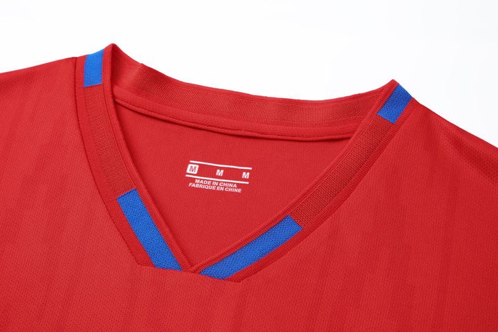 Tricou de fotbal, cu mânecă scurtă, cu decolteu în V – DETAIL 1