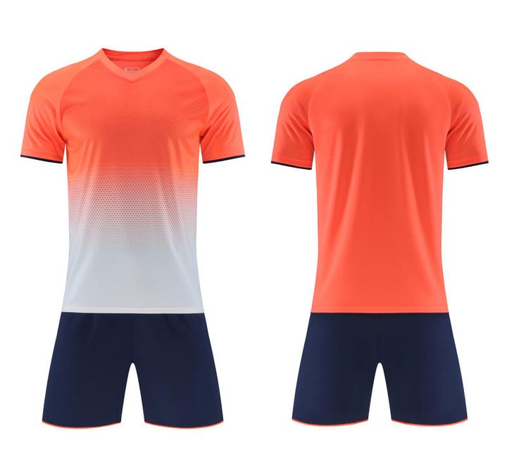 Crew-neck Short Sleeve Gradient Soccer Jersey – COMBO 4