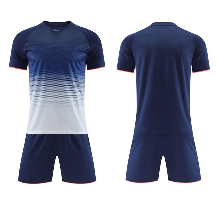 Crew-neck Short Sleeve Gradient Soccer Jersey – COMBO 2