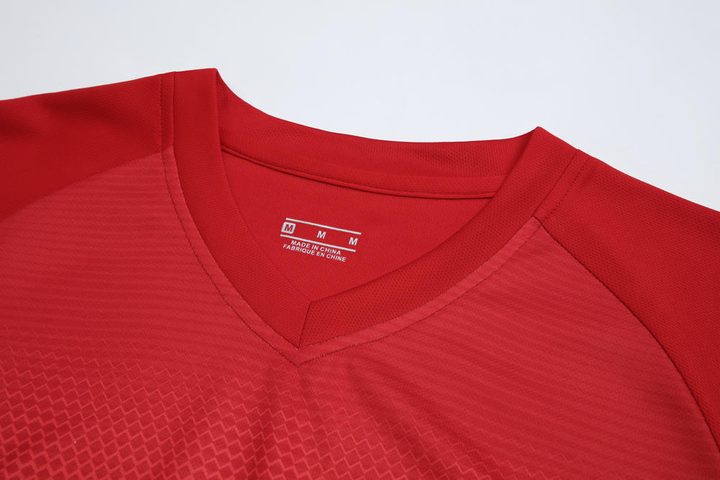 Crew-neck Short Sleeve Gradient Soccer Jersey – DETAIL 1