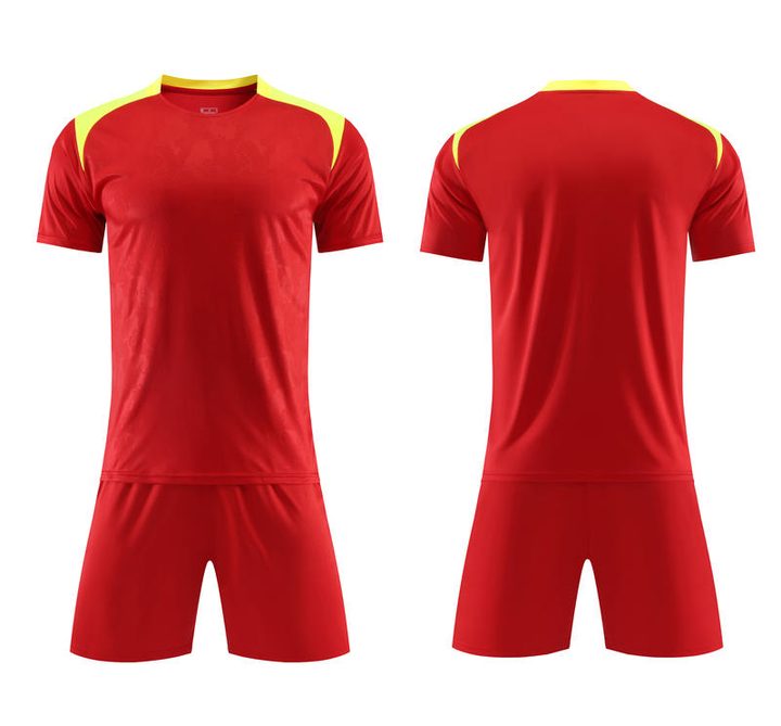 Crew-neck Short Sleeve Color-block Soccer Jersey – COMBO 6