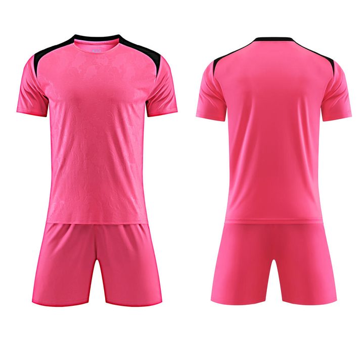 Crew-neck Short Sleeve Color-block Soccer Jersey – COMBO 4