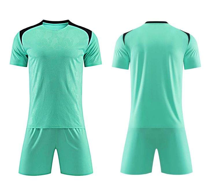 Crew-neck Short Sleeve Color-block Soccer Jersey – COMBO 2