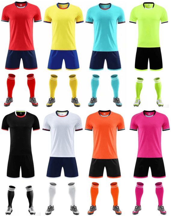 Maglia da calcio a maniche corte con girocollo con righe – MAIN