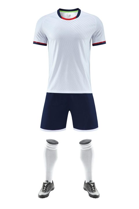 Maglia da calcio a maniche corte con girocollo con righe – FRONT 6