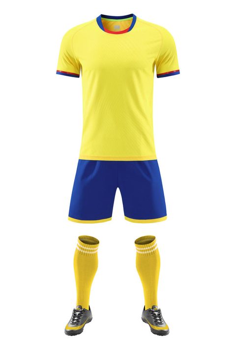 Maglia da calcio a maniche corte con girocollo con righe – FRONT 2