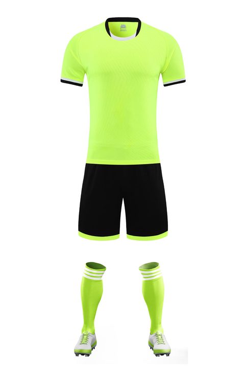 Maglia da calcio a maniche corte con girocollo con righe – FRONT 4