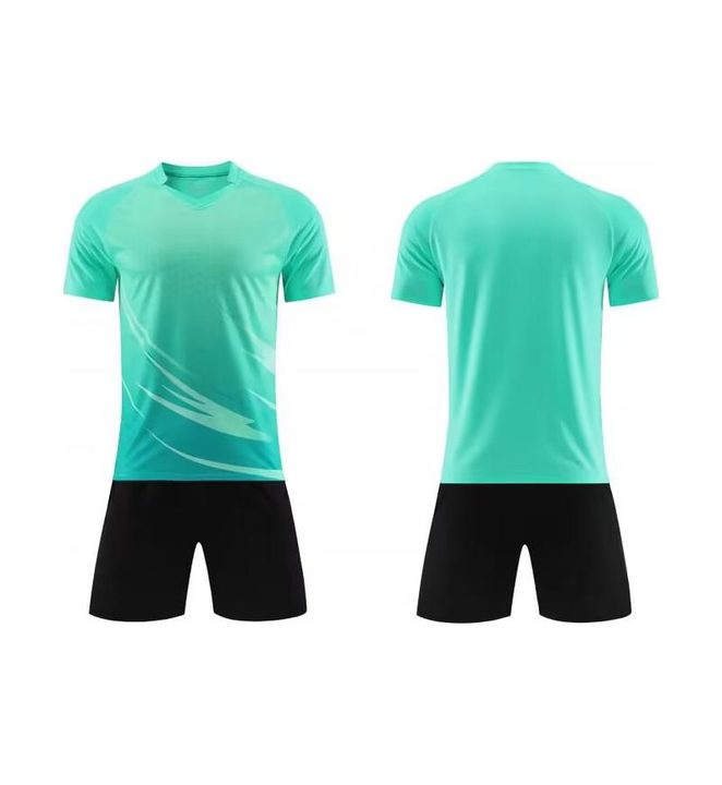 Camiseta de fútbol de manga corta con cuello en V con degradado – COMBO 1