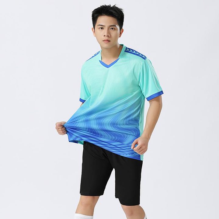 V-neck Short Sleeve Gradient Soccer Jersey – MODEL 6