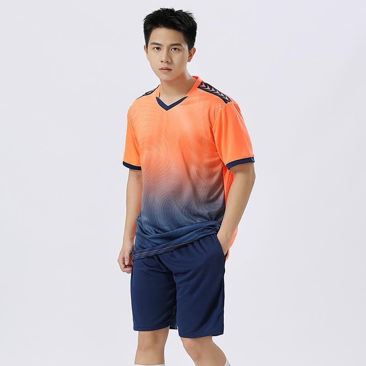 V-neck Short Sleeve Gradient Soccer Jersey – MODEL 4