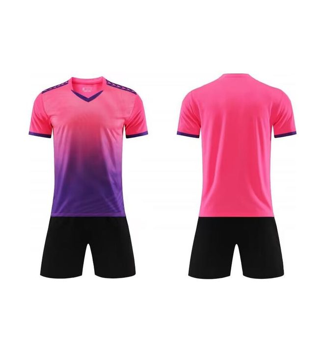 V-neck Short Sleeve Gradient Soccer Jersey – COMBO 5