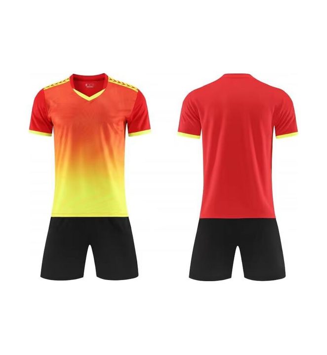 V-neck Short Sleeve Gradient Soccer Jersey – COMBO 4