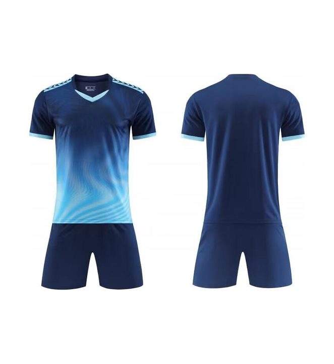 V-neck Short Sleeve Gradient Soccer Jersey – COMBO 1