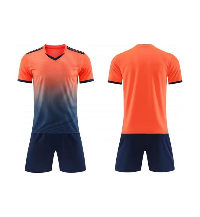 V-neck Short Sleeve Gradient Soccer Jersey – COMBO 2