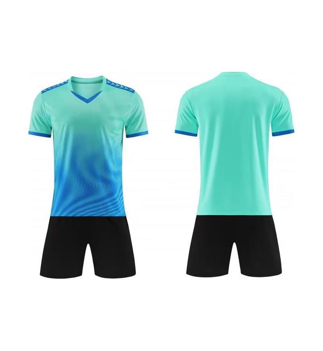 V-neck Short Sleeve Gradient Soccer Jersey – COMBO 3