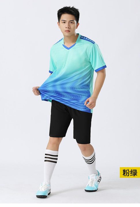 V-neck Short Sleeve Gradient Soccer Jersey – MODEL 1