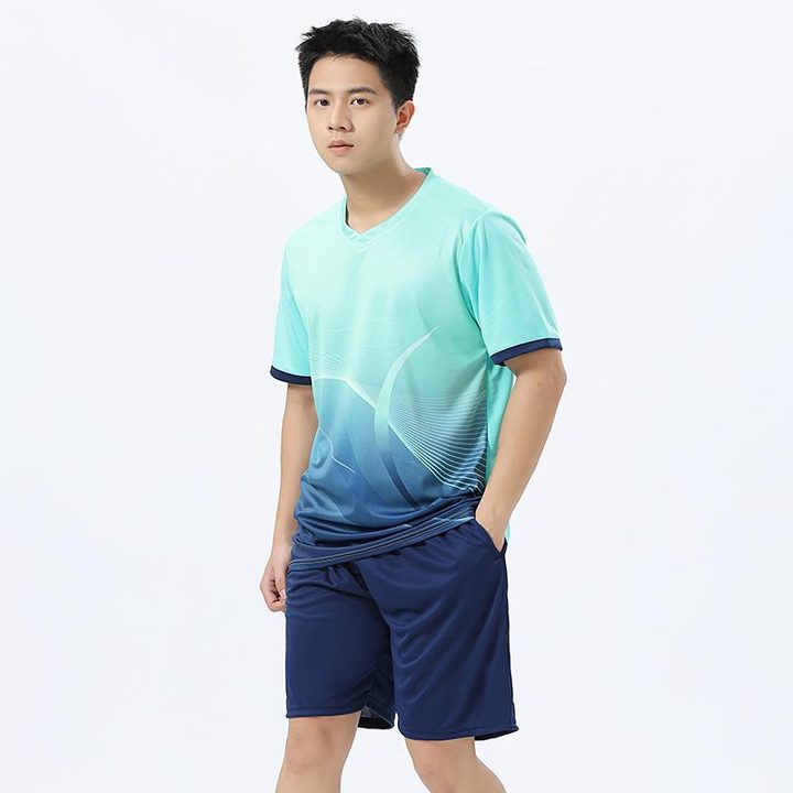 V-neck Short Sleeve Gradient Soccer Jersey – MODEL 3