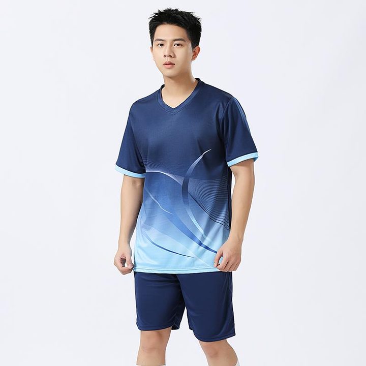 V-neck Short Sleeve Gradient Soccer Jersey – MODEL 4