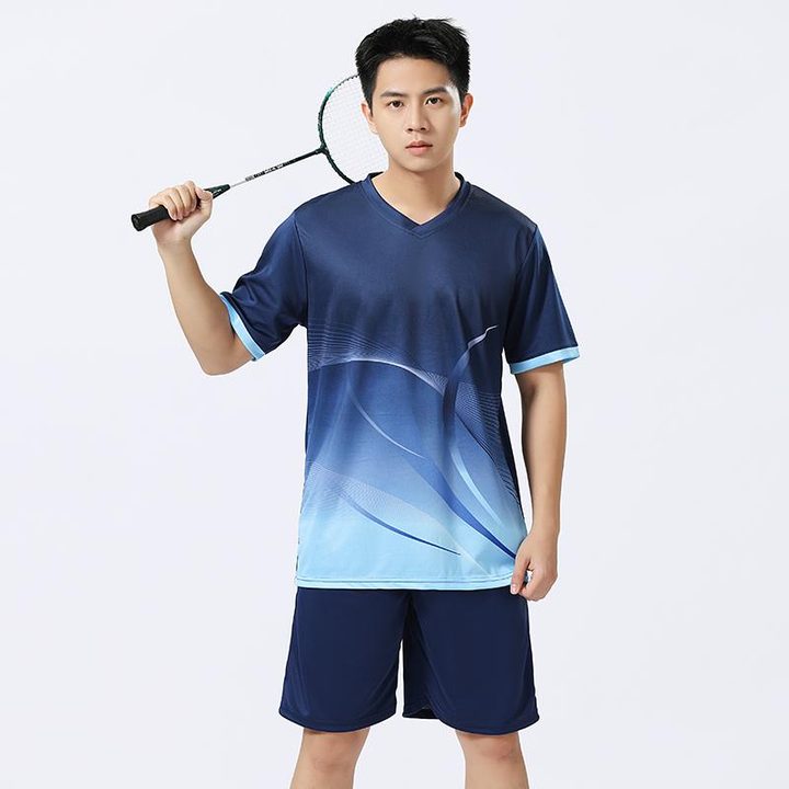 V-neck Short Sleeve Gradient Soccer Jersey – MODEL 5