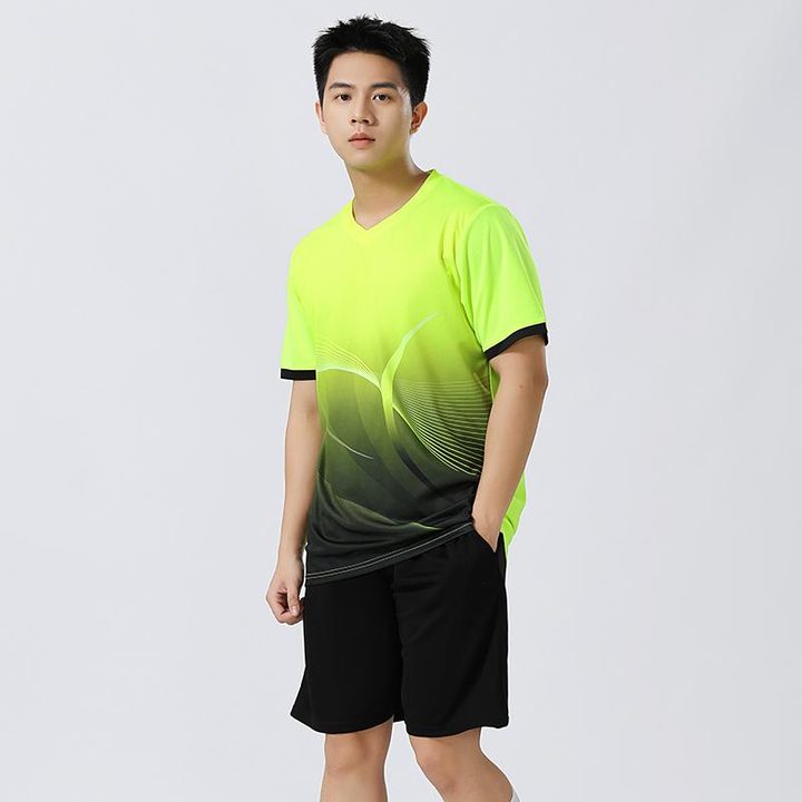 V-neck Short Sleeve Gradient Soccer Jersey – MODEL 6