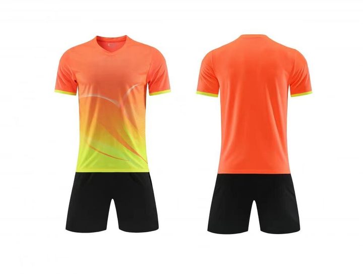 V-neck Short Sleeve Gradient Soccer Jersey – COMBO 5
