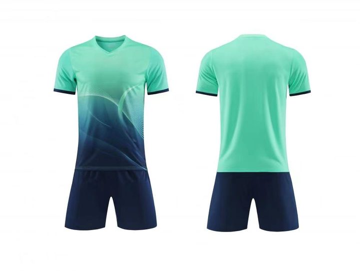 V-neck Short Sleeve Gradient Soccer Jersey – COMBO 6