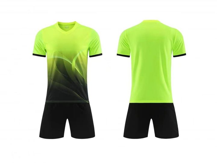 V-neck Short Sleeve Gradient Soccer Jersey – COMBO 3
