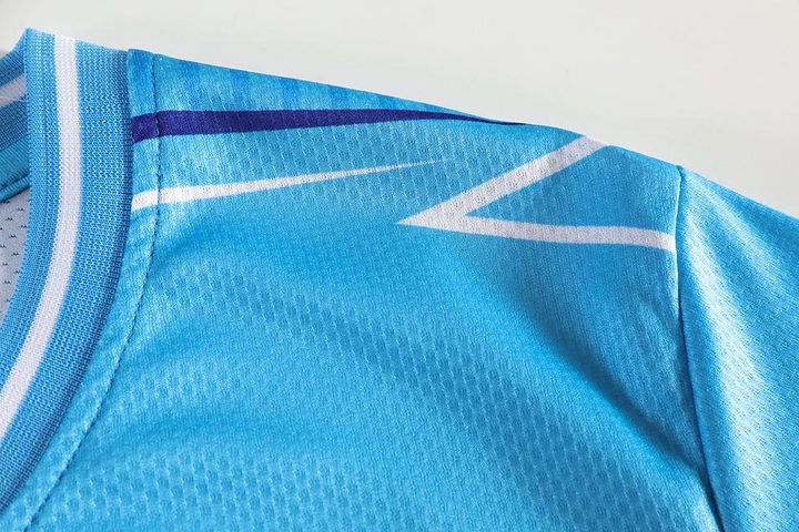 Koszulka piłkarska, z krótkim rękawem, z okrągłym dekoltem i w paski – DETAIL 2
